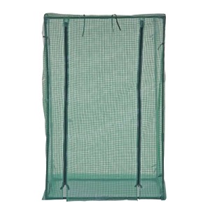 MCW Gewächshaus D65 Frühbeet, 150x95x50cm, B-Ware mit Reißverschluss-Eingang und halbtransparenter Gitterfolie.