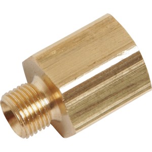 LUX Reduziernippel aus Messing, 1/4" auf 1/8", für Kompressor Zubehör.