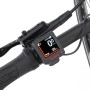 Detailaufnahme des Brose Displays am Fischer E-Bike Viator 6.0i, das Geschwindigkeit und Akkustand anzeigt.