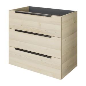 Pelipal Waschbeckenunterschrank Quantum 07, Polar Pinie quer, 80 cm mit 3 Auszügen.