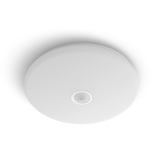 Weiße Philips LED-Deckenleuchte Mauve mit Bewegungssensor, 1700 Lumen.