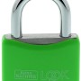 Burg Wächter Vorhangschloss Look 402, Alu, grün. Zylinder-Schloss für mehr Sicherheit.