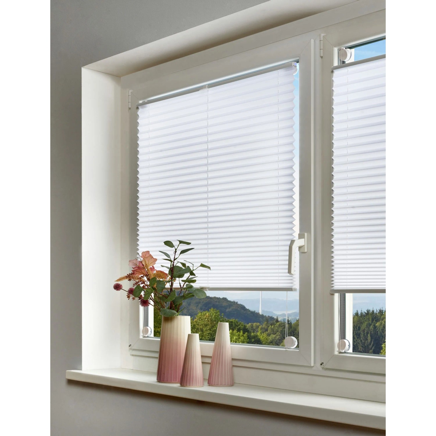 Gardinia Plissee Vacufix Tageslicht 70 x 130 cm mit Saugnäpfen kaufen bei OBI