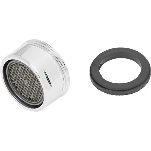 Mischdüse M24 für Küchenarmatur, verchromt, mit Dichtung als Ersatzteil.