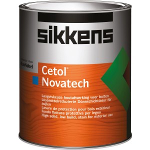 Dose Sikkens Cetol Novatech Holzlasur, alt-Kiefer, 5l, seidenglänzend für starken UV-Schutz.
