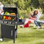 El Fuego Gasgrill San Angelo mit 3 Brennern, ca. 110cm breit, mit Unterschrank und Seitenablage.