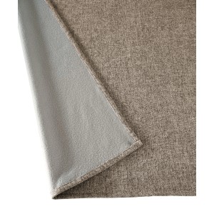Brauner Sehlbach Fertigschal Dimout mit Fleece-Rückseite, 130x175 cm, für Gardinenstange.