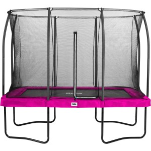 Salta Comfort Edition Gartentrampolin, 305x214 cm, pink, mit Sicherheitsnetz.
