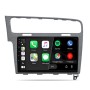 Junsun Autoradio für VW Golf 7 mit großem Touchscreen. Integriertes Display zeigt App-Icons für Navigation, Musik & Smartphone-Integration.