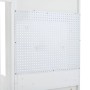 okwish Garderobenständer mit Schuhbank 7 Haken Flur 110x35x175cm Weiß_10