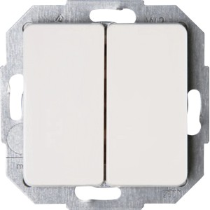 Kopp Serienschalter Milano, weiß, für Schalterprogramme.