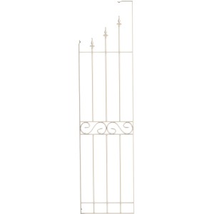 Weißes Eleo Rankgitter Lily, pulverbeschichtet, für Lauben & Pavillons.