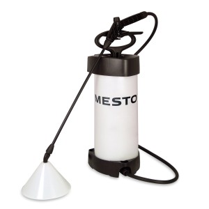 Mesto Flori Organic Drucksprühgerät, 5 l, mit Spritzschirm für Pflanzenschutz.