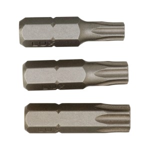 LUX Bit-Satz TX25, TX30, TX40, 3-teilig, für Schraubarbeiten.