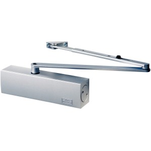 Burg Wächter Türschließer TS 2000 V S SB, silberner Türschließer für Türbreiten bis 125 cm.