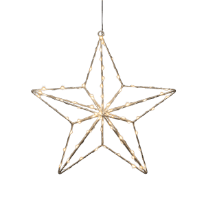 Konstsmide Micro-LED-Stern 90 LEDs 37 cm x 36 cm x 7 cm Silber