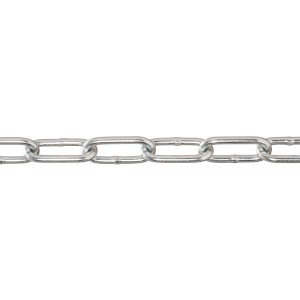 Verzinkte Conacord Rundstahlkette, 6 mm Durchmesser, als Meterware.