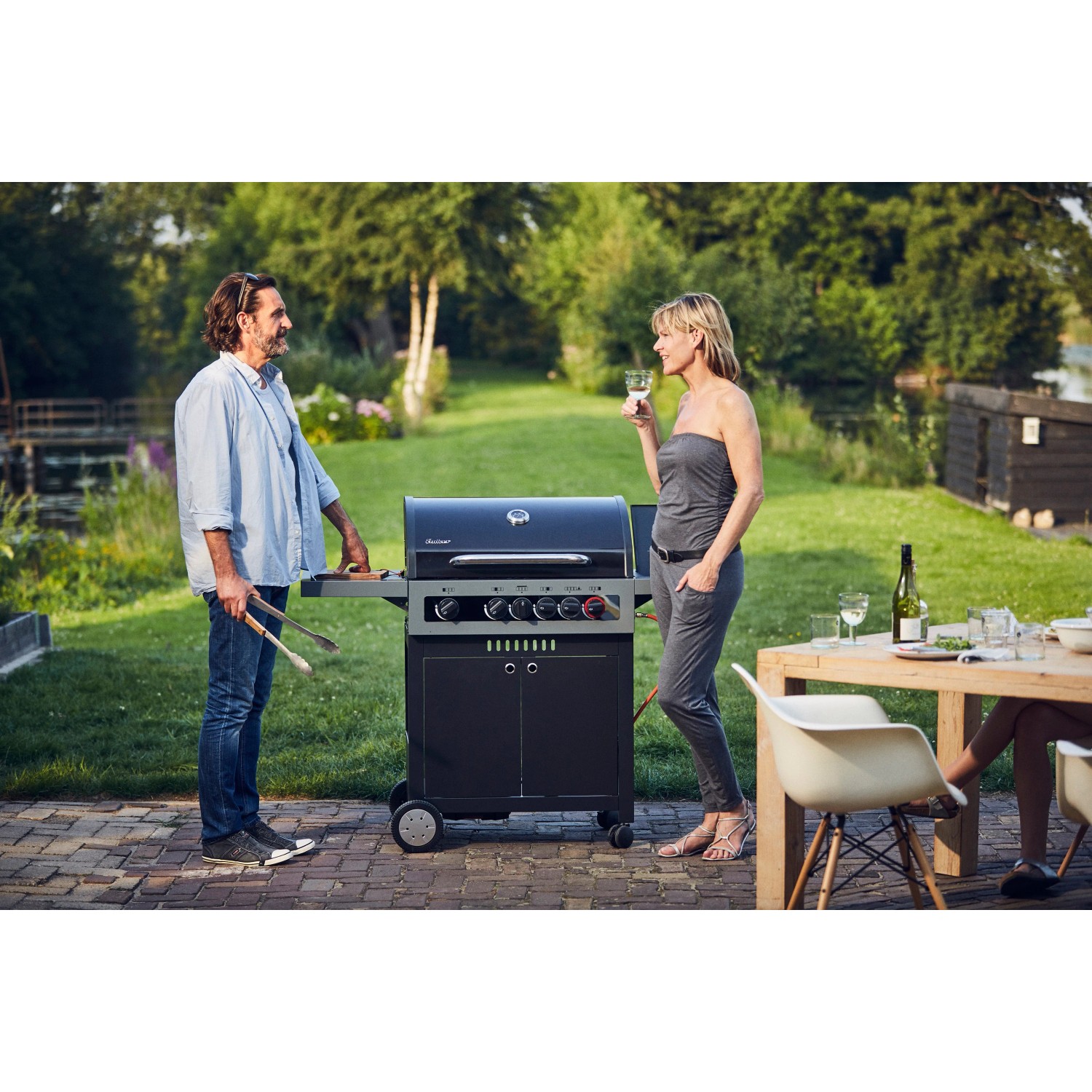 Gasgrill Enders Boston Black 4 Ik Turbo Enders® Gasgrill Boston Black 4 IK Turbo 4 Brenner, Turbo-Zone