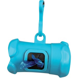 Trixie Dog Pick Up Beutelspender, hellblau, mit Rolle Hundekotbeutel und Befestigungshaken.