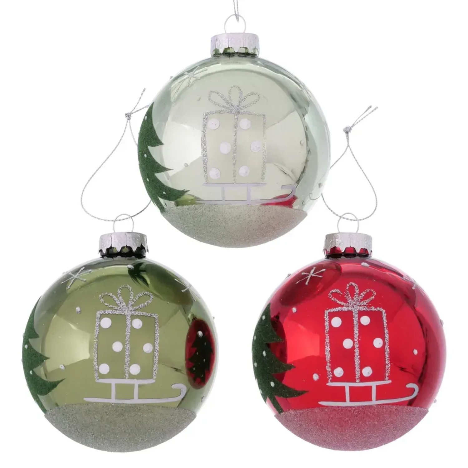 Boltze Weihnachtsglaskugel Xmas Alwin 3 Stück kaufen bei OBI