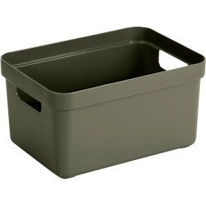 Sunware Aufbewahrungsbox Sigma Home, 5 l, dunkelgrün, mit Griffen. Ideal zur Aufbewahrung.