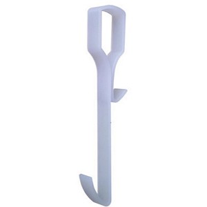 Ximax Kleiderhaken für Duschwand mit Rahmen, transparent, aus Kunststoff.