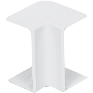 Weißes E2 Elektro Inneneck für Brüstungskanal, Detailansicht.