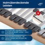 Detailansicht des AM Qualitätsmatratzen Lattenrosts mit holmüberdeckenden Federleisten, 110x200cm.