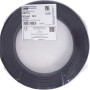 Schwarze Aderleitung H07V-U 1,5 mm² auf einer 100-Meter-Rolle, geeignet für Elektroinstallationen.