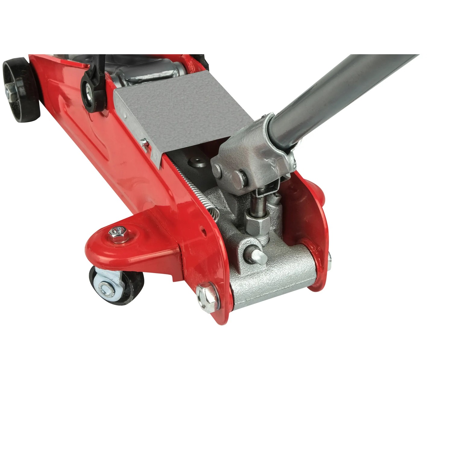 Roter Apa Rangierwagenheber mit 2.000 kg Tragkraft, Detailansicht.