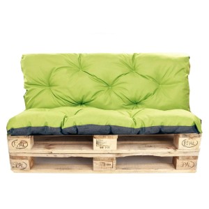 Setgarden Palettenkissen-Set, Lemon: Sitzkissen und Rückenkissen für Palettenmöbel.