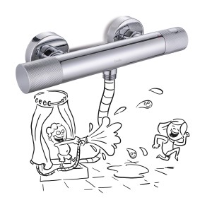 baliv Thermostat-Duscharmatur DU-2060 Chrom mit Verbrühschutz und Cool Feel Technologie.