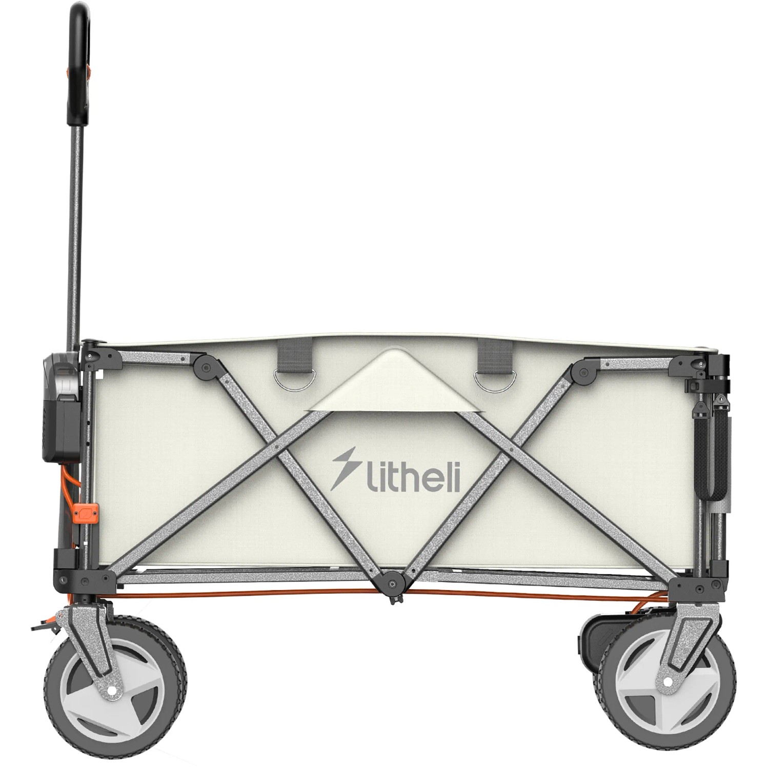 Litheli Bollerwagen W1 Pro EHW030005 mit Akku, faltbar, elektrisch für Spiel & Spaß.