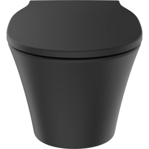 Ideal Standard Wand-WC Connect Air, spülrandlos, Schwarz, für moderne Bäder.