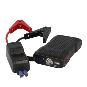 Cartrend Jumpstarter 12V 3-in-1 mit Klemmen, Powerbank und Lampe für Autoelektrik.