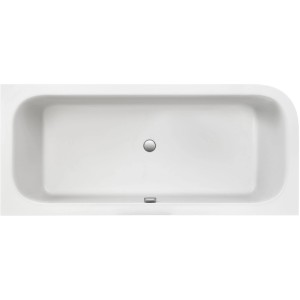 Ottofond Badewanne Spirit, 180 cm, links, inkl. Armatur und Ablaufgarnitur, weiße Eckbadewanne.