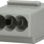 Graue Dosenklemme, 3-polig, für starre Leiter von 0,5-2,5 mm, 100er Pack.