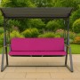 Hollywoodschaukel mit rosefarbenem Kissen Setgarden, 100x50x7cm, für entspannte Stunden im Garten.