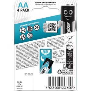 Energizer Max Plus AA Batterien, 4er-Pack. Alkaline-Batterien für zuverlässige Energie.