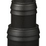 Schwarzer Ubbink Cascademax Adapter für Teichpumpen und Bachläufe.