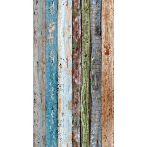 A.S. Creation Pop.up-Panel Bretter in Blau-Grün für kreative Wandgestaltung.