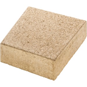 Trapezstein Muschelkalk, 25x25x10 cm, für kreative Gartengestaltung und Mauersysteme.