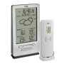 TFA Funk-Wetterstation Xena mit Außensensor (silber): Wettervorhersage, Innen-/Außentemperatur und Luftfeuchtigkeit.