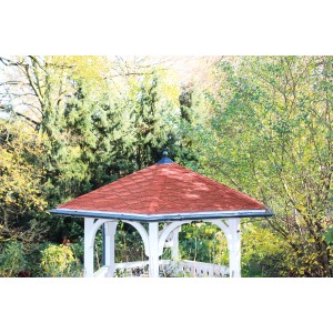 Skan Holz Regenrinnen-Set für Pavillon Nice 4, Stahl verzinkt, anthrazitfarben.