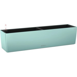 Lechuza Balconera Color 80, pastellgrüner Blumenkasten mit Bewässerungssystem, 79x19cm.