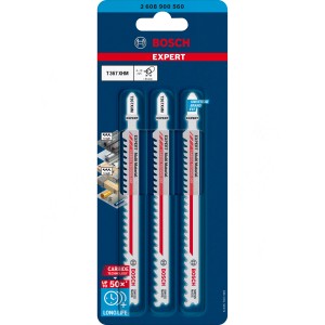 Bosch Expert T367 XHM Stichsägeblätter für Multi Material, 3er-Pack