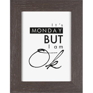 Brauner MDF-Bilderrahmen Yosemite 13x18 cm mit Papier-Inlay.