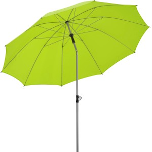 Apfelgrüner Schneider Marktschirm, Ø 220 cm, mit Knickfunktion für flexiblen Sonnenschutz.