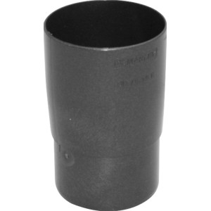 Marley Rohrmuffe DN 75 in Anthrazit-Metallic für Dachrinnen-Fallrohre.