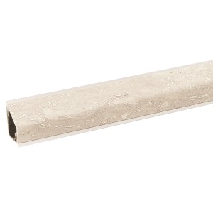 Kaindl Bügelkante Travertin Umbria, 65cm, für Arbeitsplatten. Dekorativer Kantenabschluss.